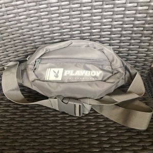 Grey Playboy International fanny pack